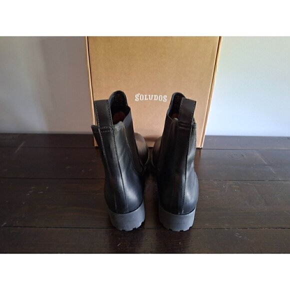 Soludos Black Leather Greenpoint Chelsea Boot/NIB, Sz 11 - Picture 6 of 9